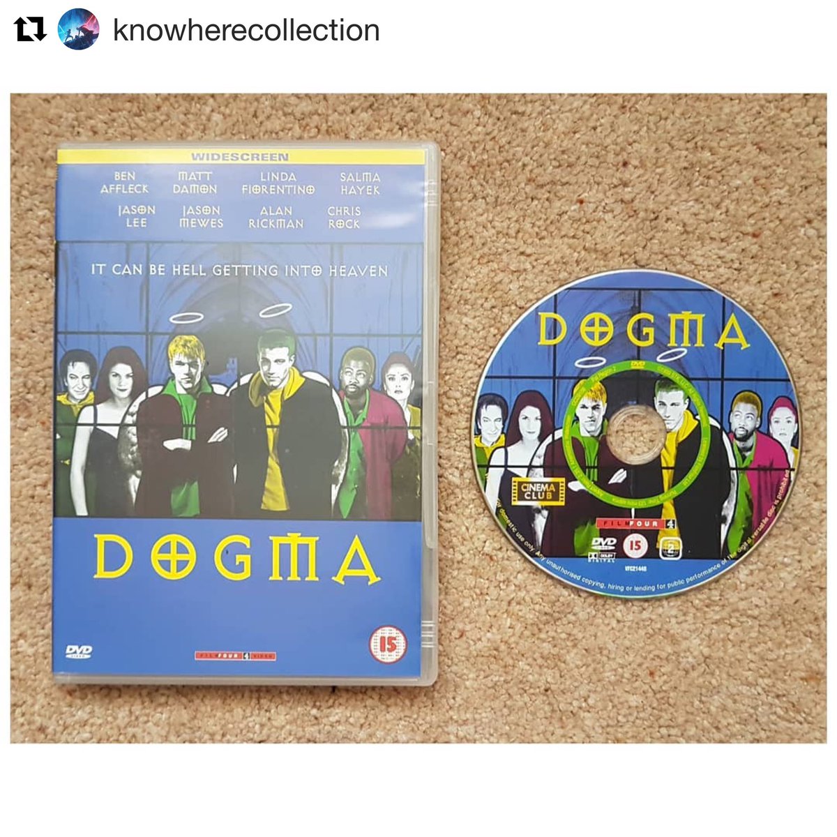 HellgateAcademy's tweet photo. The Book of Revelations
Dogma (1999) -
#Repost @knowherecollection 
#Dogma #DogmaMovie #KevinSmith #ViewAskew #JayAndSilentBob #BenAffleck #MattDamon #AlanRickman #Clerks #CultClassic #SilentBob #DVDCollector
#revelations #bible #bookofrevelations #endtimes #apocalypse https://t.co/qK6ZUI2lNy