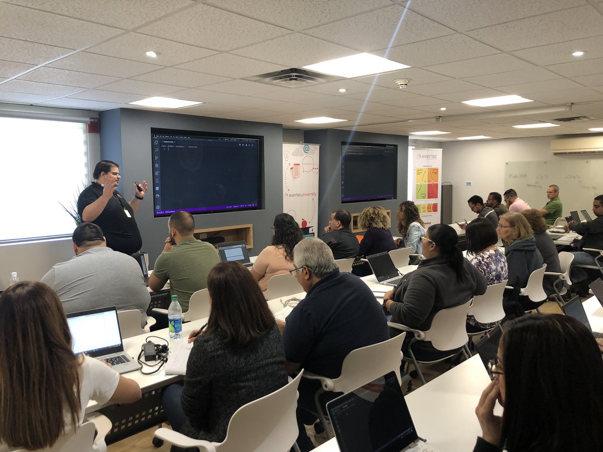 Today we are <a href="/Evertec_Inc/">Evertec</a> teaching non-techie employees how to code #techrevolution #evertectechsummit