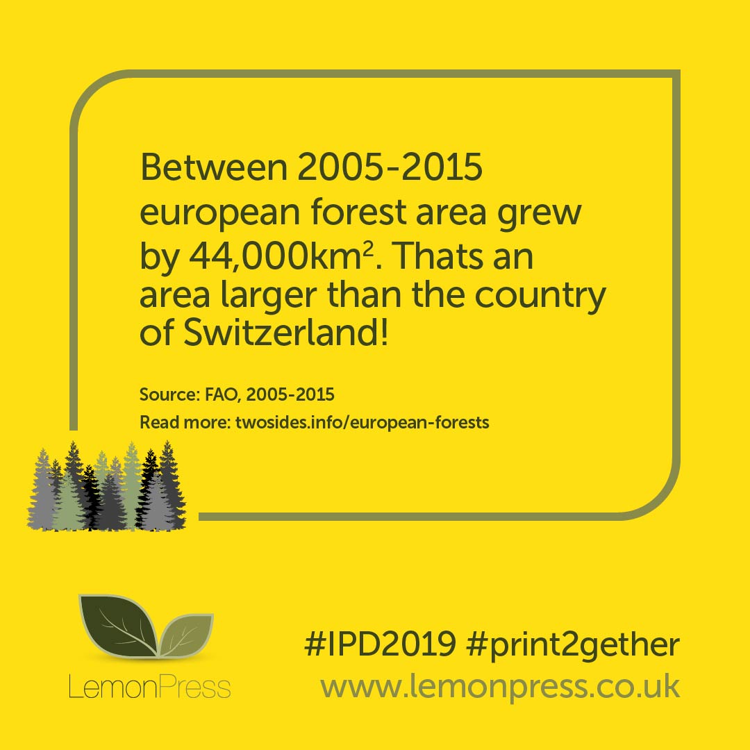Incredible figures! #print #IPD2019 #Sustainability <a href="/TwoSidesUK/">Two Sides</a>
