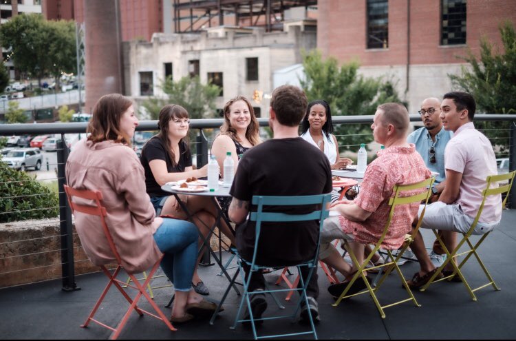 C2CWFU's tweet photo. The setting is casual. The experience is unforgettable. Volunteer to be a Conversation Leader and bring C2C Casual to your neighborhood. https://t.co/vsueoXATAx https://t.co/0W2RMABpc2