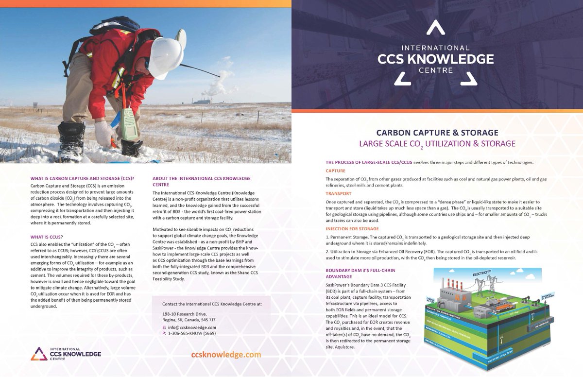 ccsknowledge's tweet image. Also check out our #CO2EOR factsheet on large-scale #CCUS that details the capture➡️transport➡️injection for storage #proventech full-chain #CCS model at #BoundaryDam #ccsknowledge #deployCCS #poweringCCS #CCSforIndustry #ClimateAction #CleanTech ccsknowledge.com/resources/fact…