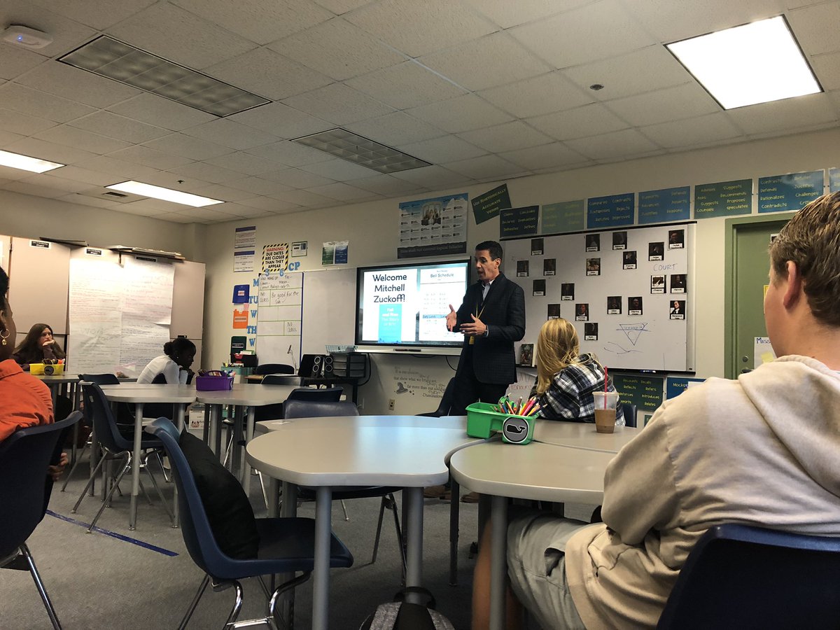 nataliewoodACK's tweet photo. Thanks to @mitchellzuckoff for visiting our classes today! Amazing opportunity for our students thanks to @ACKBookFestival #nhsinspires https://t.co/HtlXldqt1g