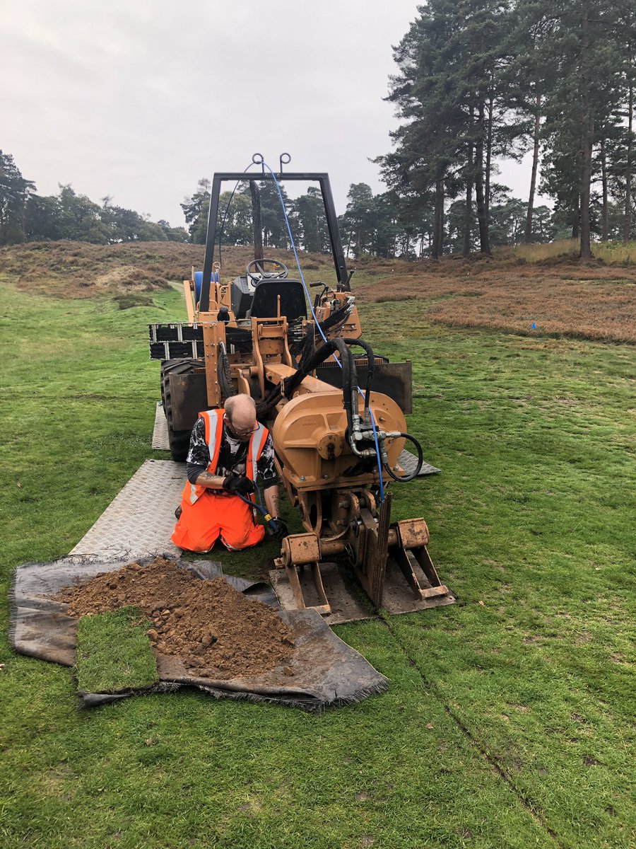 Great afternoon at sunningdale golf club. Looking at some latest irrigation projects and a course walk. Surfaces are 👌 😍