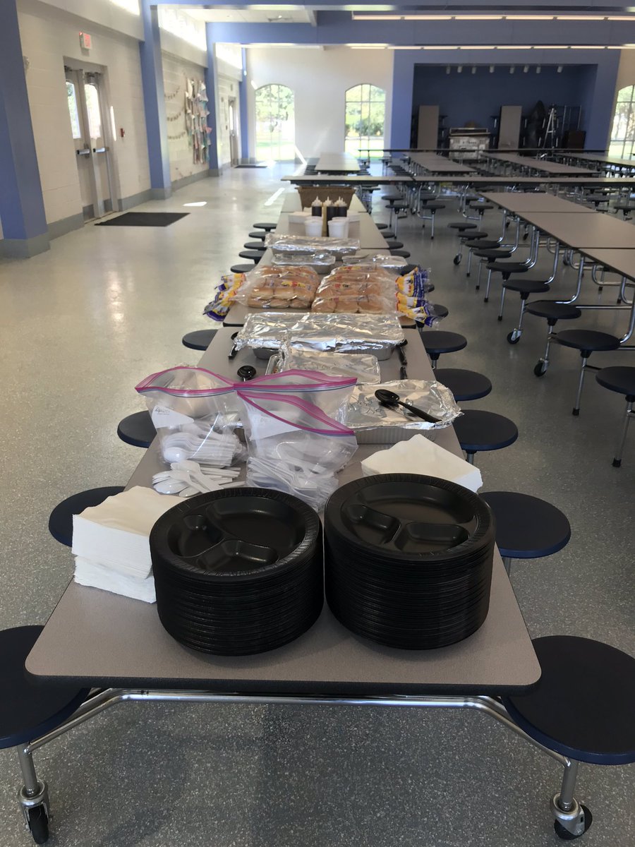 Lunch is ready for our staff who are working hard on Conference Day! #lojheagles #brisketandpork