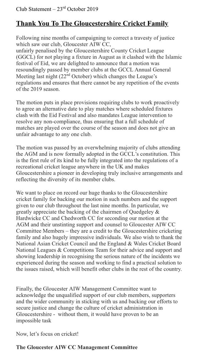 Gloucester AIW CC (@gaiwcc) on Twitter photo 
