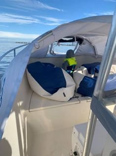 MarineCanopy's tweet photo. Check out what that cool Dad said;
" Thanks to Marine Canopy Morgan was able to deal with this brisk fall day and land his first bass, unfortunately, it was a short but still a great day!!! " by Paul Proscia 
Sea Pro Boats #seaproboats #seaproducts #saltwater #saltwaterfishing https://t.co/TuHWdCz0Ep