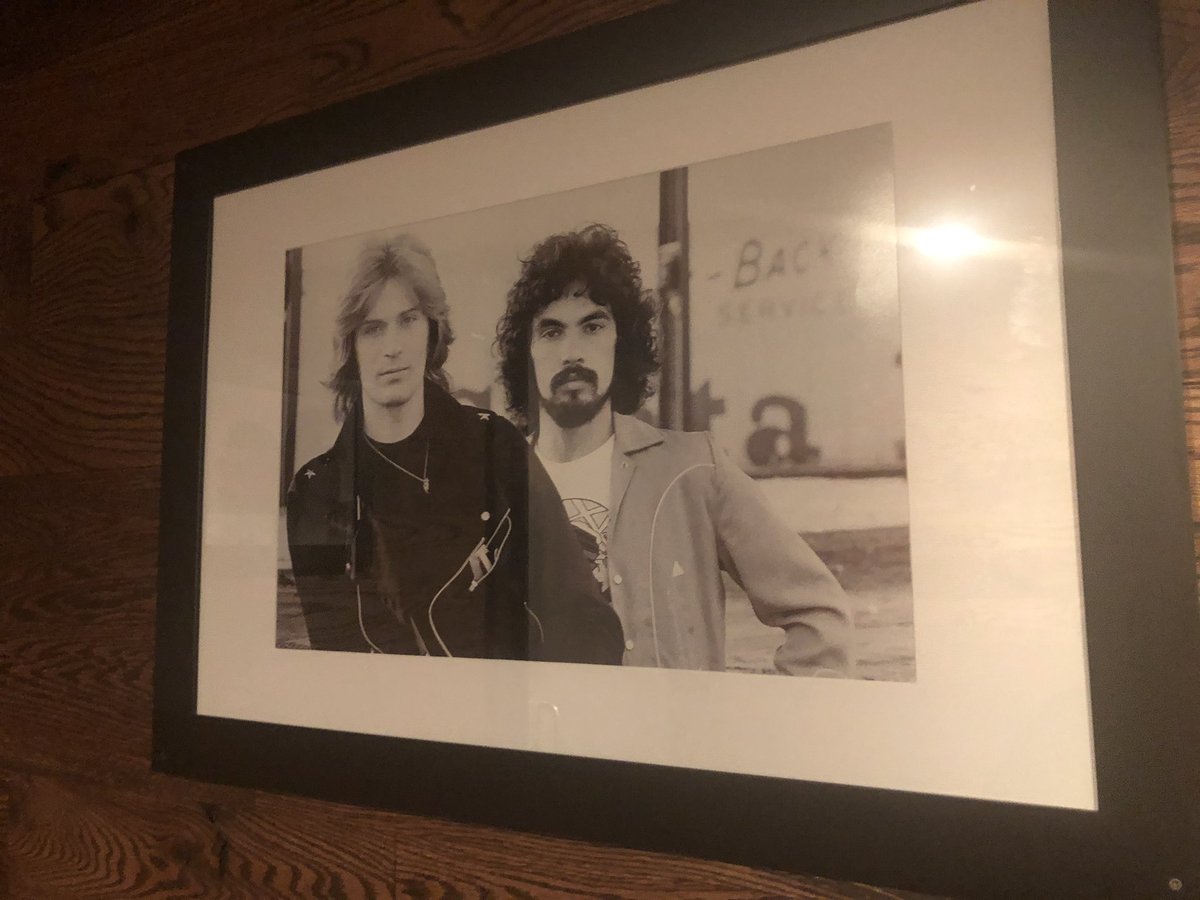 FarFarrAway's tweet photo. In what other city in the U.S. - nay, the world - would you find a women’s bathroom featuring nothing but Hall & Oates photos? None, I say! #Icangoforthat https://t.co/jWwFHRYv3v