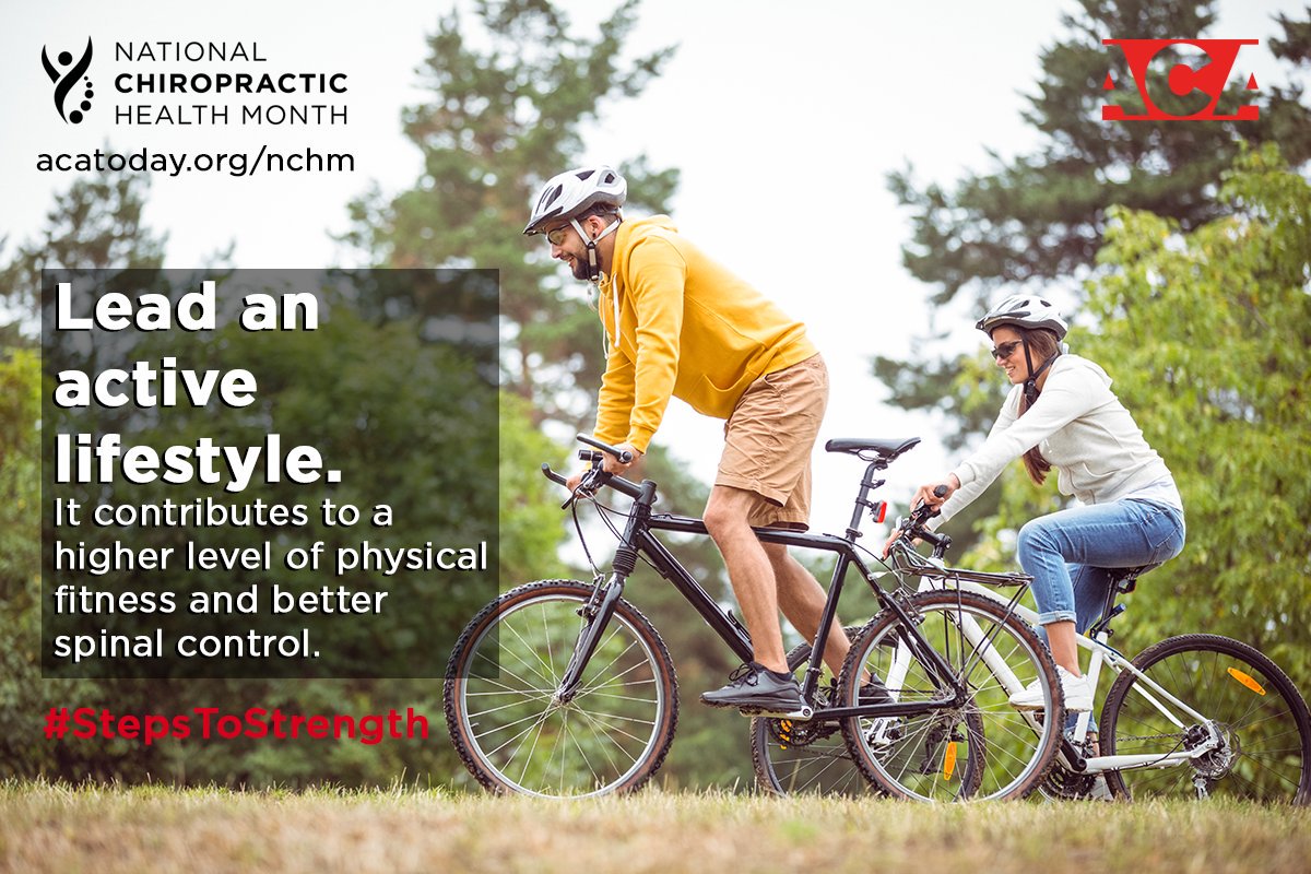 ACAtoday's tweet photo. Lead an active lifestyle. It contributes to a higher level of physical activity and better spinal control. #StepsToStrength
https://t.co/gHRftQwwmD https://t.co/key73Y1ENm