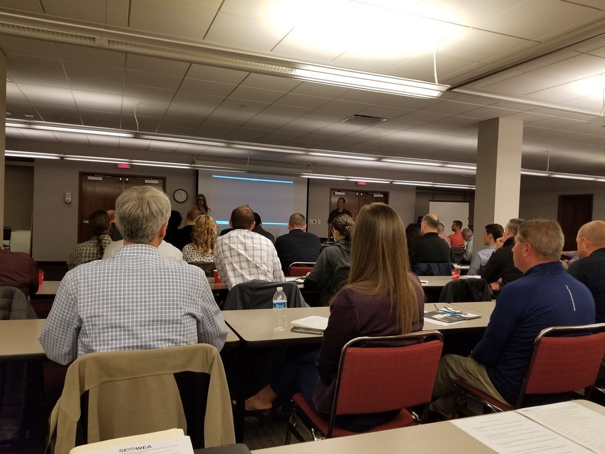 seohiowea's tweet photo. Education on leadership underway with @Ohio_WEA's own @terdherder10 and @AmyTabor a hosted by the City of #columbus #wef #WaterLeadershipInstitute https://t.co/ez0NMxcABZ