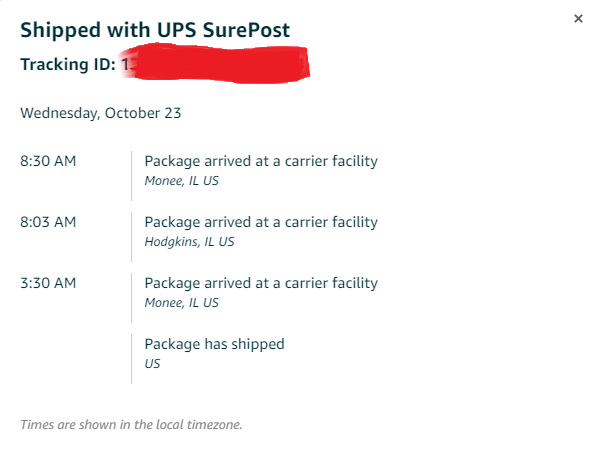 Mikey_3L's tweet photo. Hey @amazon i could prolly get my package faster if you guys did not send it back to the same place over and over. Whats going on? Idk about this Prime Membership https://t.co/QILtp7hF0C