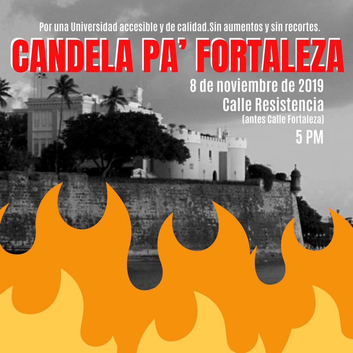 MEUPRRP's tweet photo. 🔥CANDELA PA’ FORTALEZA🔥
Convocamos a 
Recinto...
de Cayey
de Mayagüez
de Utuado
de Ponce
de Bayamón
de Humacao
de Carolina
de Aguadilla
de Arecibo
de Ciencias Médicas 
de Río Piedras
Escuela de Diseño y Artes Plásticas
Conservatorio de Música 
Escuela Sec. UPR 
... A TODES! https://t.co/mIh8WN4D6f