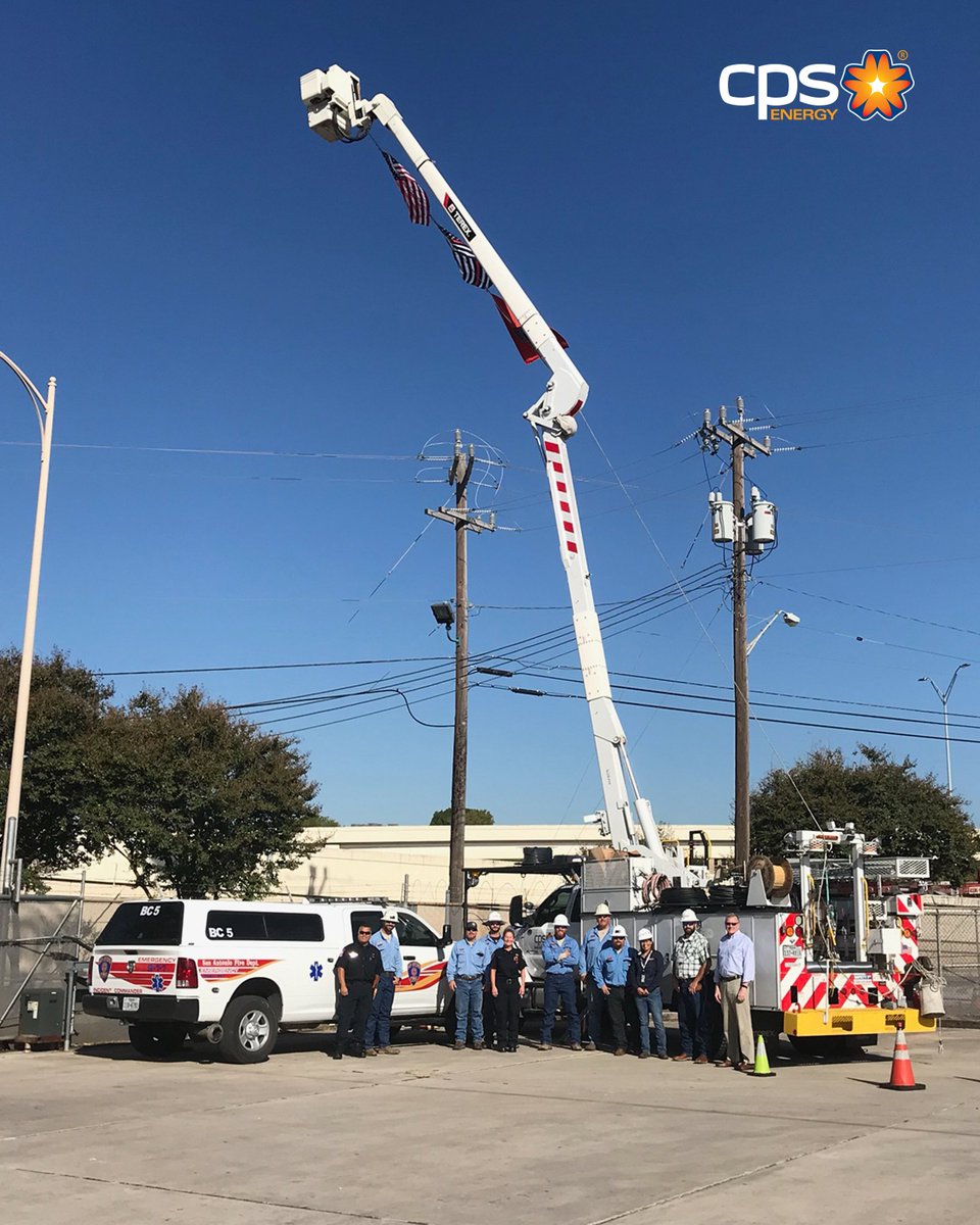 cpsenergy's tweet photo. As @SATXFire mourns the loss of fallen firefighter, Greg Garza, CPS Energy would like to honor and show its support for the Garza Family, and their brothers and sisters in uniform #SAFDStrong https://t.co/6562cy8UXb