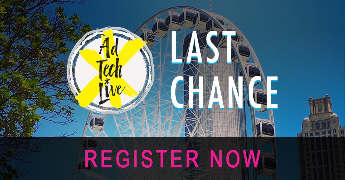 #AdTechLive happens tomorrow, with or without you. Chose the better option! Still time to register at aaaa.org/event/atlanta-…