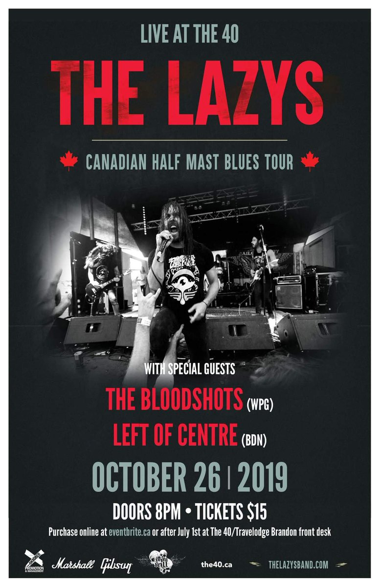 leftofcentreLOC's tweet photo. LET'S GO BRANDON!!!!!!!!!!! We are back and ready to tear it up with @thelazysband and The Bloodshots at The 40 THIS SATURDAY! Advance tickets at https://t.co/YXOIP10ise or The 40! https://t.co/LlJIpWeiZm