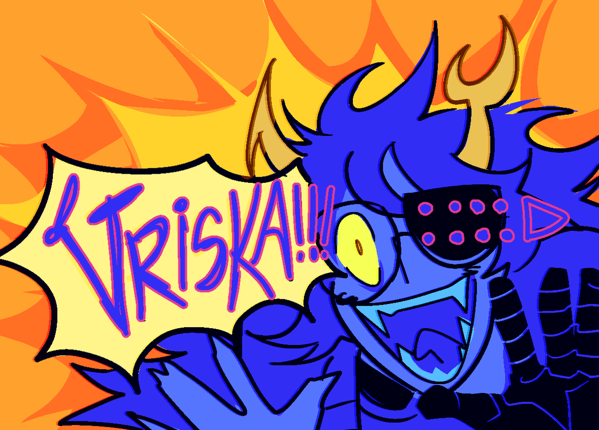 tomatograter's tweet photo. YOU THOUGHT YOU COULD DELEG8 THE 8TH PESTERQUEST VOLUME TO JUST ANY PICAYUNE TROLL, BUT IT WAS I, VRISKA!!!!!!!! https://t.co/u4JrhRt8Fv