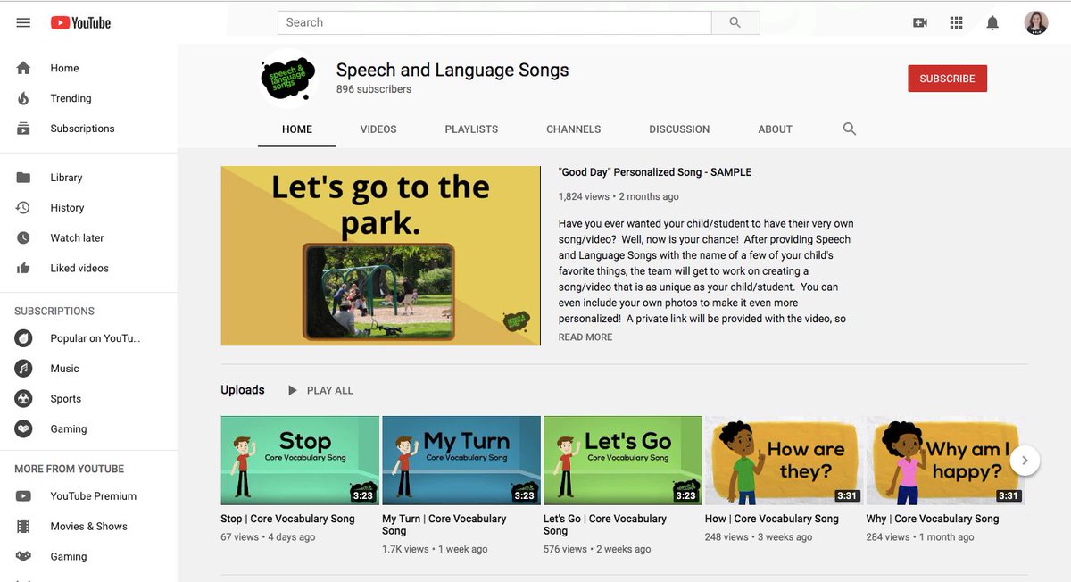 🎼AAC &amp; Music🎶

Check out this free resource on <a href="/youtube/">YouTube</a> by @speechandlanguagesongs ! There's a new song each week, with many focusing on core words. 

@thegreatAACchallenge2019 #day23
#useAACtolearnAAC #AACSLP #SLPeeps #AACiswhereitsAT #AACaware19