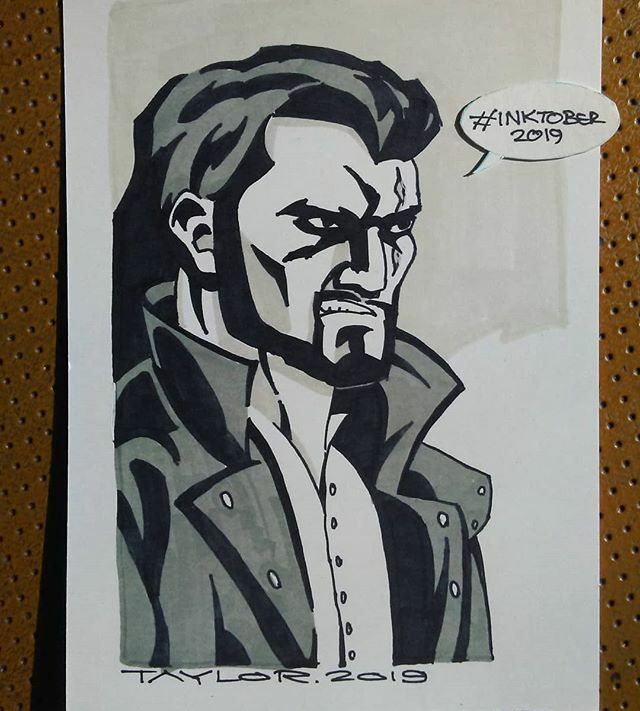 It's day 23/31 of #Inktober2019. Today's prompt is #ancient, and this is #VandalSavage, who's 40,000 years old. #nucleusinktober ift.tt/32JjxtJ