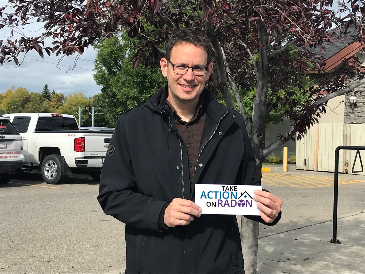 ActionOnRadon's tweet photo. Congrats Tim, a #RadonReductionSweepstakes winner.  “I was diagnosed with cancer a few years ago and went through chemo. We then looked at cleaning up our environment-food, chemicals in the house, detergents.” Including testing for #radon  #today4tomorrow #test4radon https://t.co/tRVzaYCnHq