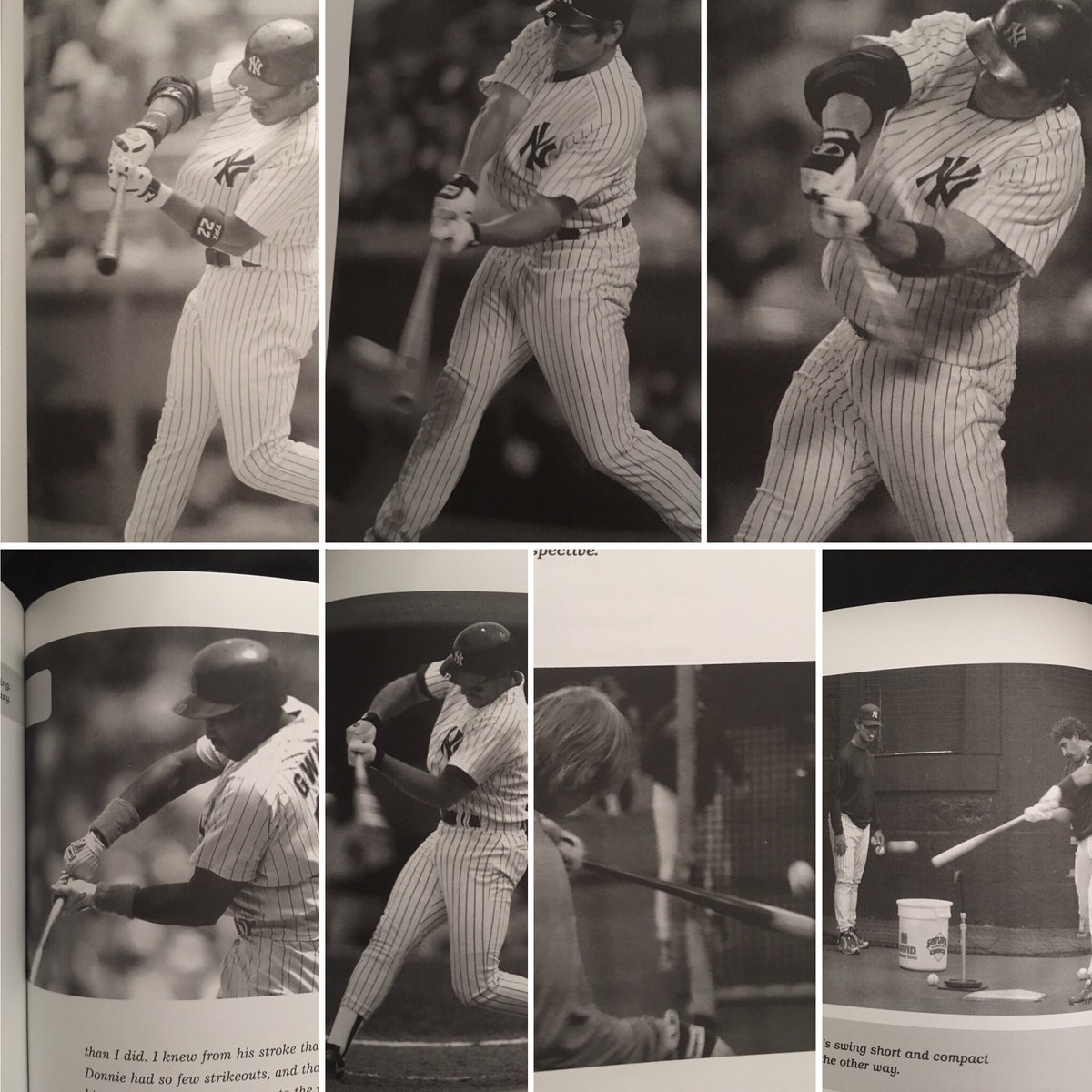 Cleaning out my room and found an old book my parents got me when I was younger. “Don Mattingly’s Hitting is Simple”. Crazy that people paid actual money for this book. “Keep hands above barrel” but every picture has hitters doing the opposite. “Swing down on the ball like an ax”