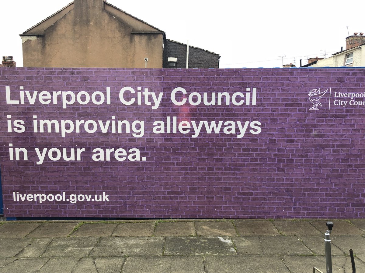 MikeBrown_AOB's tweet photo. The Liverpool alleyway refurbishment teams move to Kensington triangle and adjoining street next week! #LSSL #LiverpoolCC https://t.co/2NUNwooigk