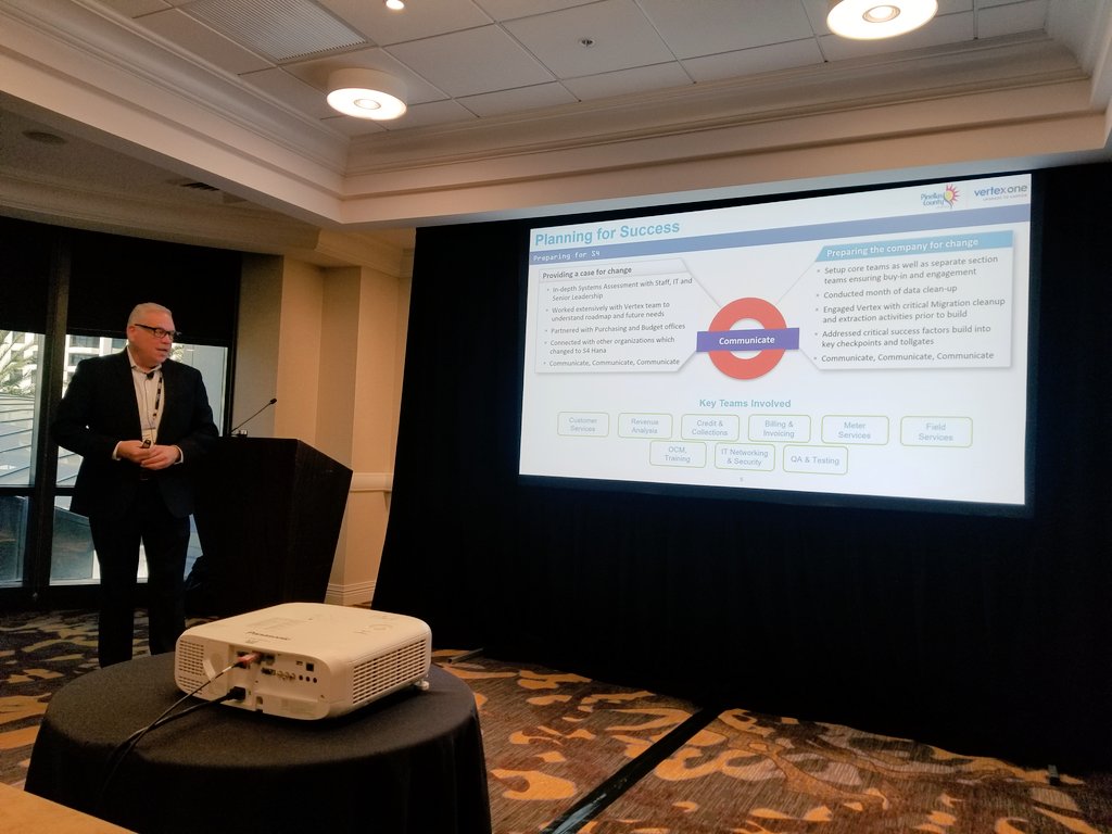 vertexgroup's tweet photo. "We didn't have the resources to support #SAP 4/Hana, so we relied on VertexOne to work with our IT team to make this project successful" - Georges Gonzalez, Director of Customer Service, Pinellas County #Utilities. #sapforutilities #sap4u https://t.co/BO0AMpRkLs