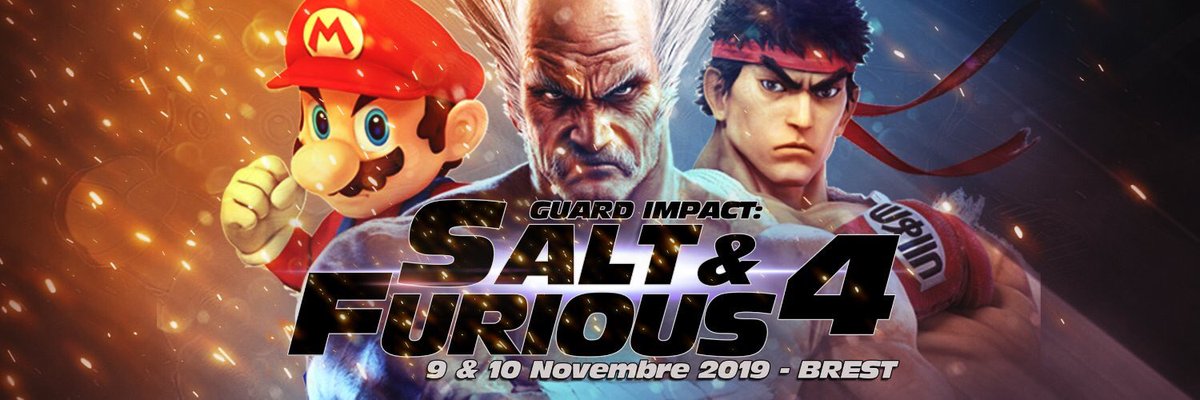 GuardImpactVS's tweet photo. Le 9 et 10 Novembre, Salt & Furious 4 ! C’est dans moins de 15 jours ! Tournois, sel et Cash Prize #SmashBrosUltimate #StreetFighter #USF4 #SF33 #tekken7 #windjammers #Salt🔥🔥🔥🔥 https://t.co/NZ9iegUa2o