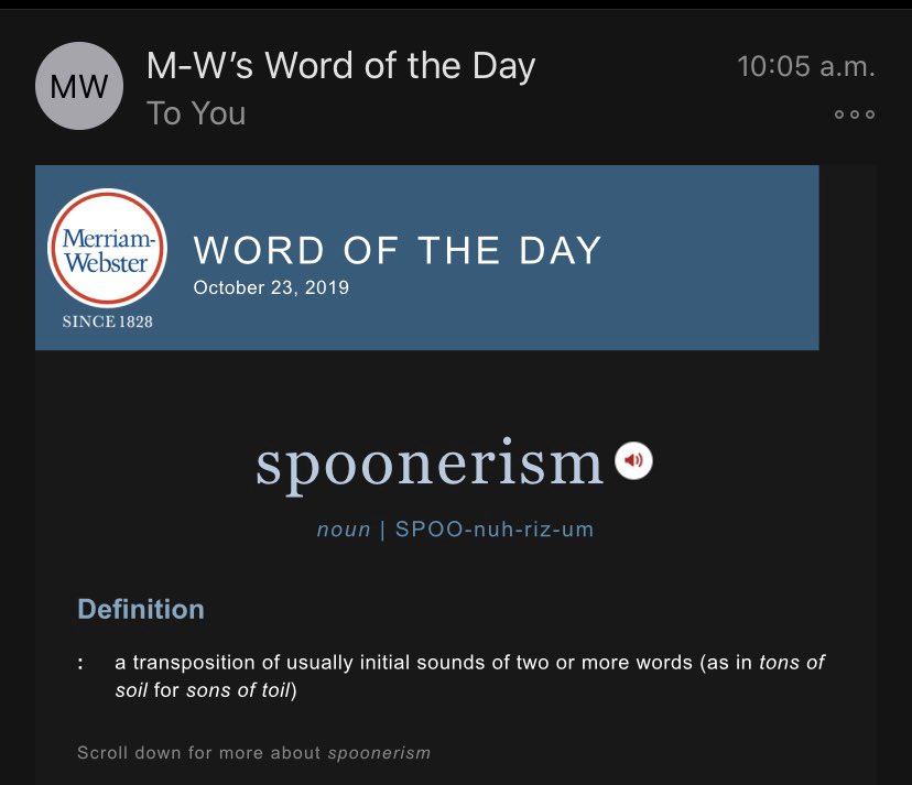 CDB_90's tweet image. TIL William Archibald Spooner and I are kindred souls. 

An ode the the many times I’ve referred to it as a ‘Par Cark’, a ‘Ship Fop’, and even announced my own name as Beera Crown. #Spoonerism