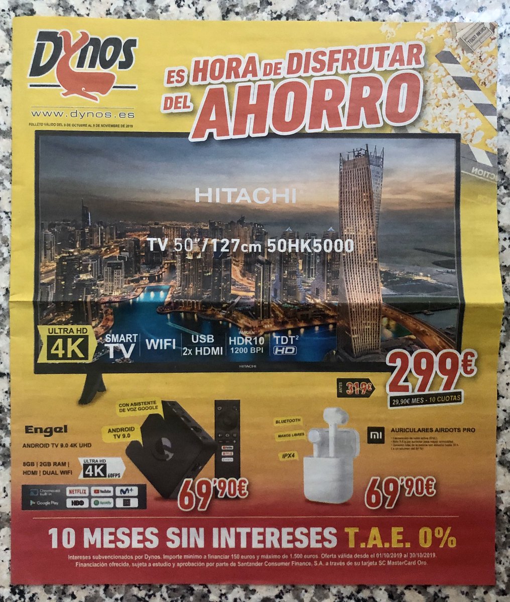 nLineaConTeruel's tweet image. Ofertas válidas hasta el 9 de noviembre en DYNOS TERUEL. #dynos #informatica #auriculares #consolas #telefonia #impresoras #portatiles.