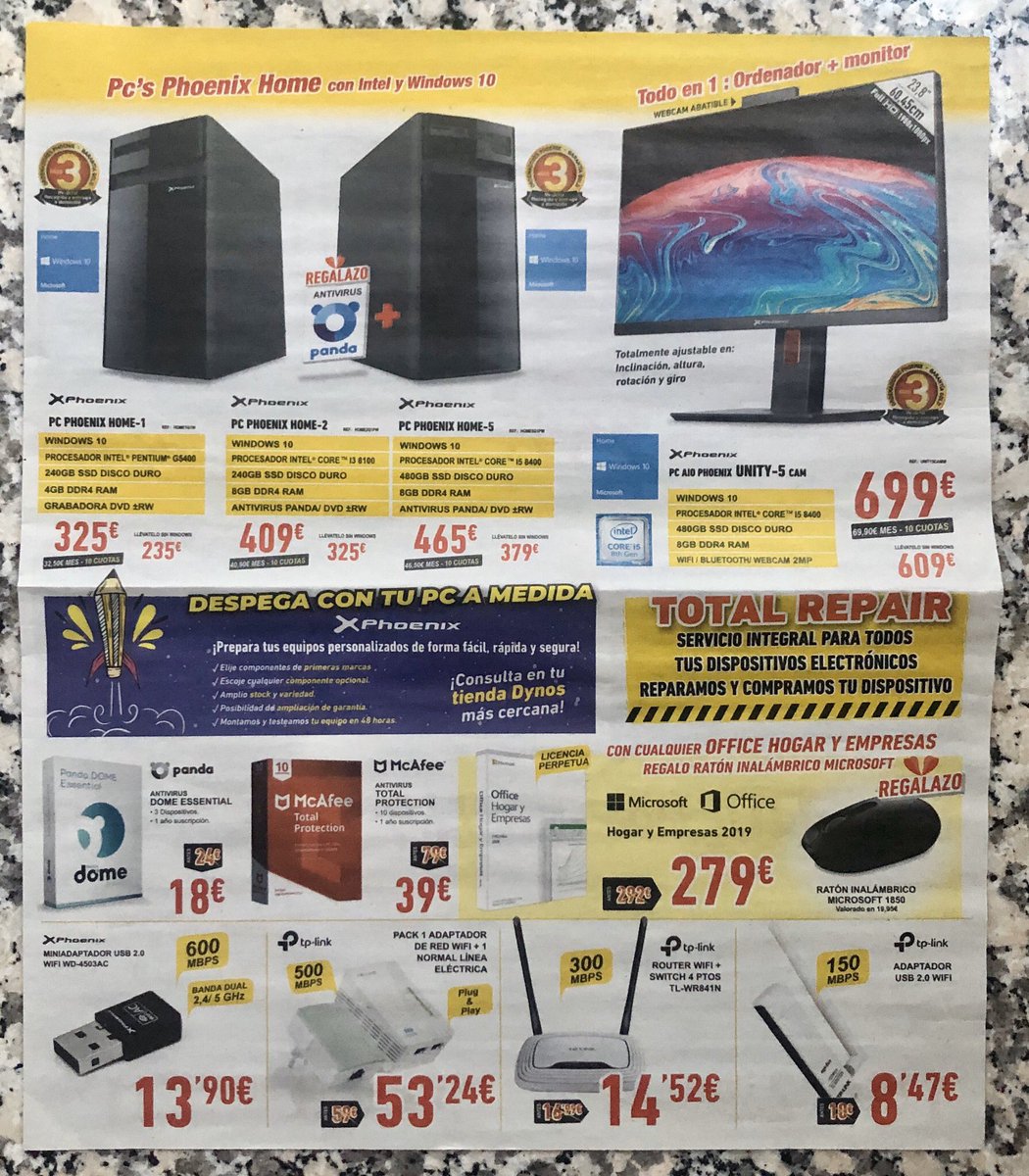 nLineaConTeruel's tweet image. Ofertas válidas hasta el 9 de noviembre en DYNOS TERUEL. #dynos #informatica #auriculares #consolas #telefonia #impresoras #portatiles.