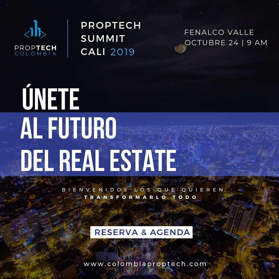 andreslealco's tweet photo. Mañana estaremos en cali, Valle del Cauca con @ColProptech, en el primer gran evento de tecnología para la industria de construcción y del sector inmobiliario en Colombia. Agendar y reservar 👉 https://t.co/jddXrStoUt #realestate #ColombiaRealEstate #proptech #YoSoyProptech https://t.co/E6HlWaAimI