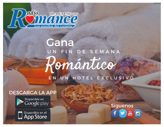 RadioRomanceFM's tweet photo. ¡Escapa de la rutina!
Participa por un fin de semana romántica👩❤👨 y de relax 💆‍♀️💆‍♂️en un hotel exclusivo de Guayaquil.

Descarga nuestra app y llena el formulario.

Sorteos en los programas
#SoloParaRománticos
#TardesDeRomance
#ALaLuzDeLaNoche https://t.co/1TTanCaZj6