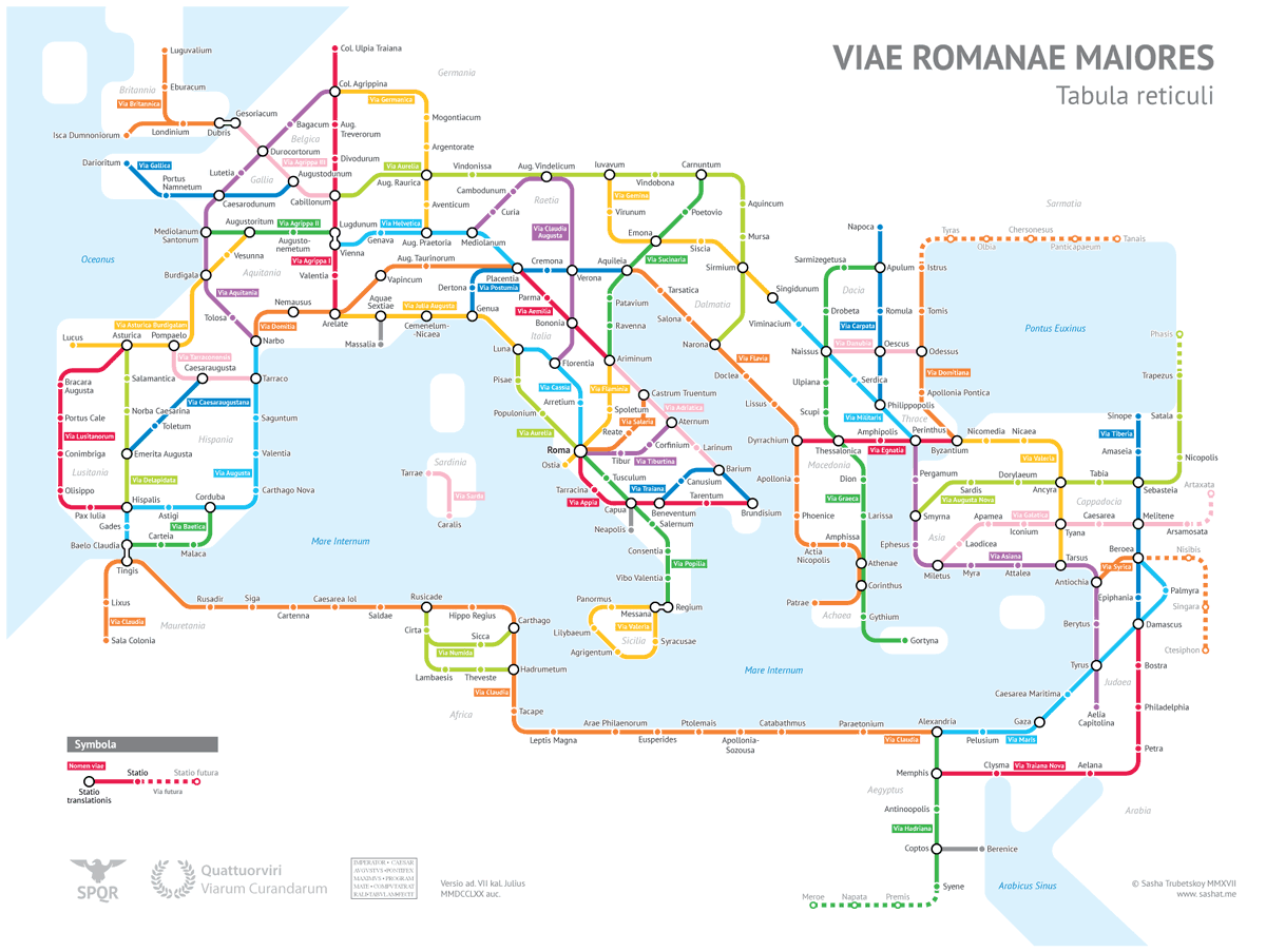 The #Roman Empire’s Roads In Transit #Map Form
Source: ow.ly/ASwW50wRSbJ