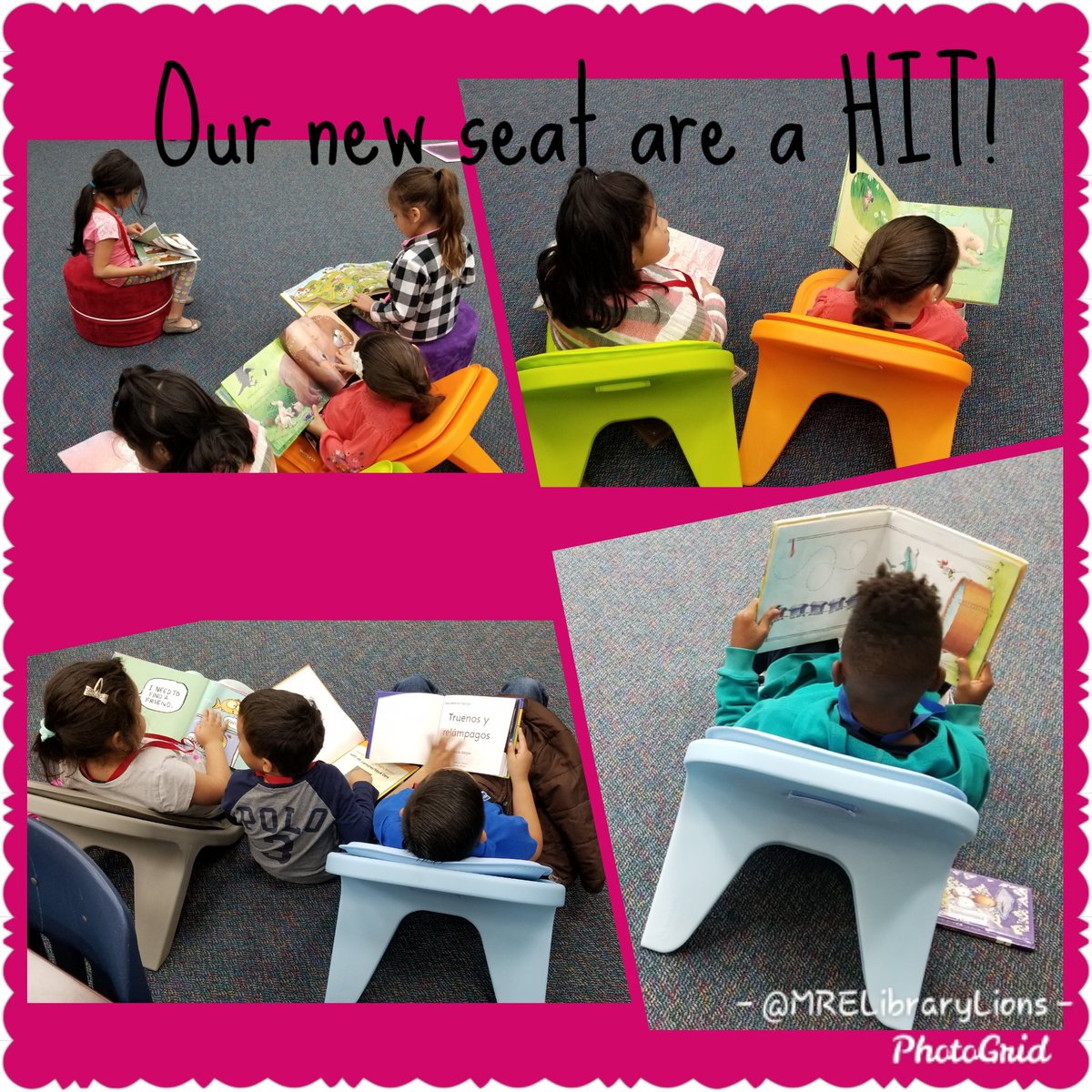 LeopardLibrary's tweet image. We ♥️ our new flexible seating from @demco! Hopefully we can get some more pieces soon!! #wearemrobinson #makinglearningmagical