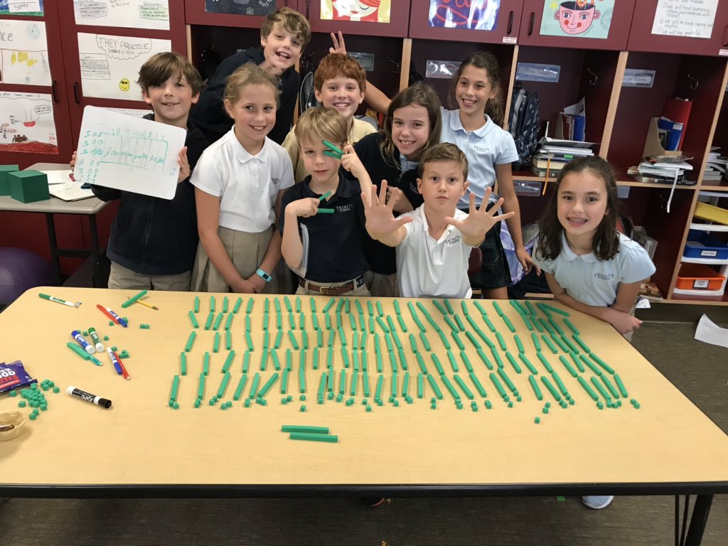 Hester4th's tweet image. Discovering the relationship between arrays and area models in two with multi-digit multiplication #trinitylearns