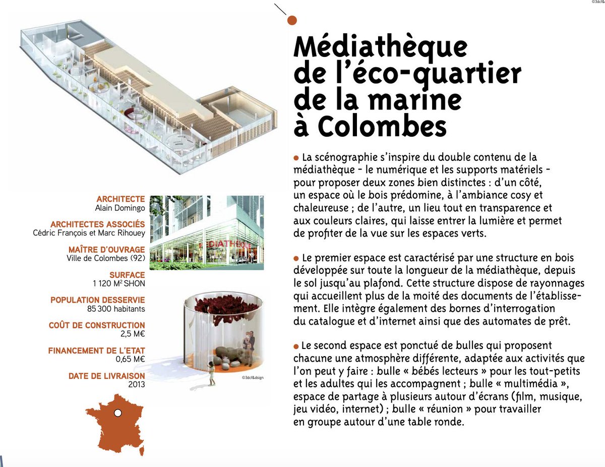 In Colombes, outside of Paris, a library finished in 2013 cost $230 psf to build. The Marguerite Duras library in Paris proper cost $223 psf in 2010  http://www.culture.gouv.fr/content/download/49447/387267/version/1/file/Architecture+des+bibliotheques.pdf