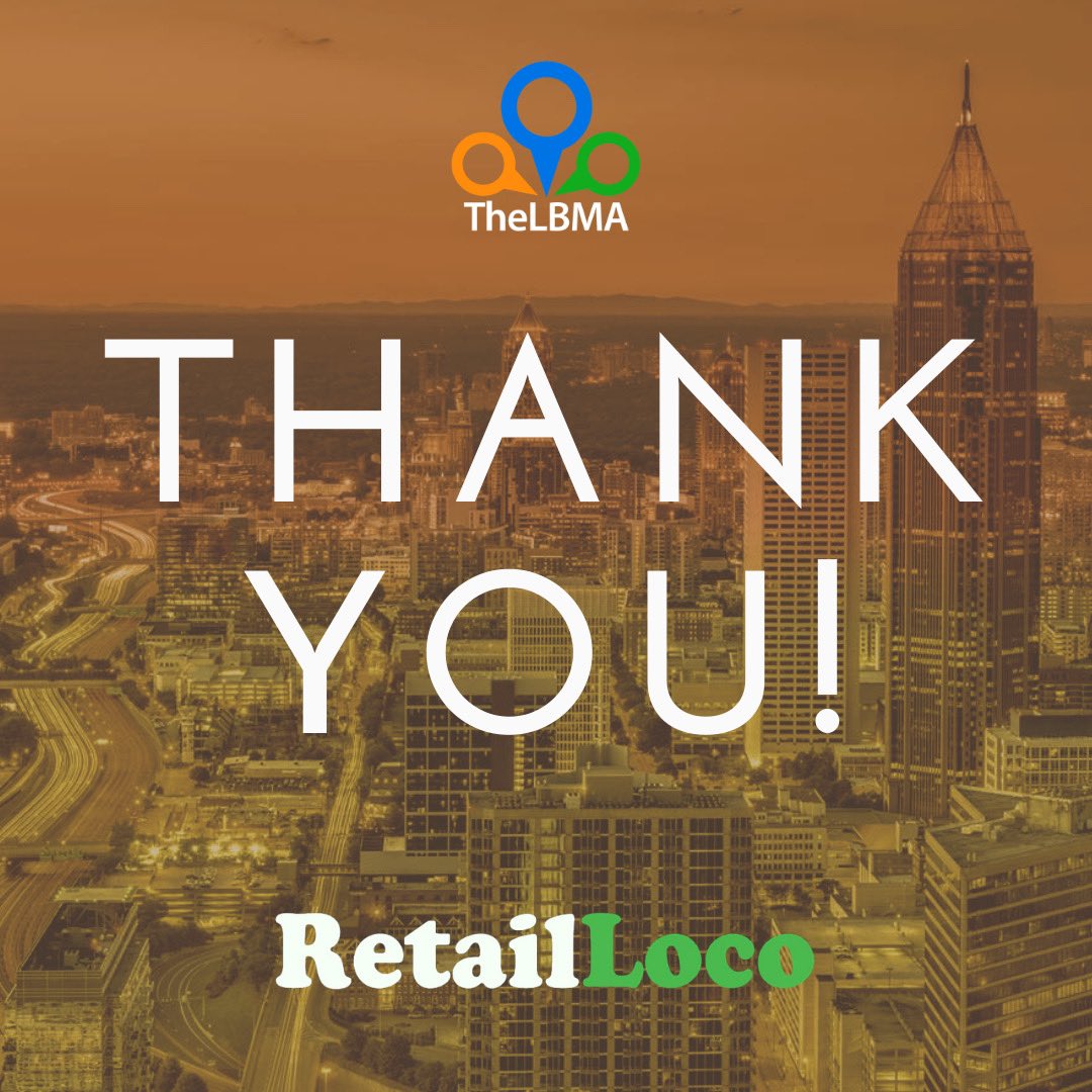 TheLBMA's tweet photo. Thank you to everyone who attended RetailLoco! The conference was amazing! Thank you to our speakers who came out and shared their insights into the industry We’ll see you next year for RetailLoco 2020!
#retailloco #conference #retail #locationbasedmarketing #atlanta #georgia https://t.co/4BmnlE1Vpl