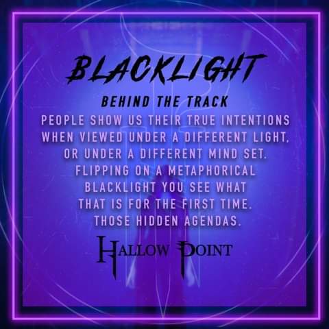 Hallow_Point's tweet image. What are your favorite lyrics from the song 'Blacklight'?

"Once you made it hell
With a violent rage unknown 
Broken bones befell
Under violet rays they’re shown"

#Lyrics #Blacklight #HallowPoint #NewAlbum