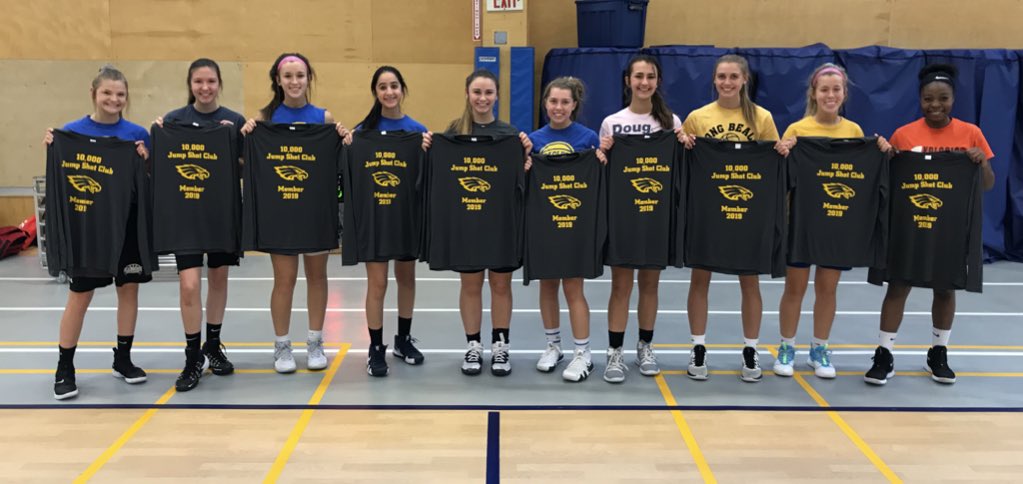 10,000 Jump Shot Club Members (minus a few) swag has arrived. Congrats again to the young women who put the hard work in during the summer to earn that title! #EJEP #StM <a href="/EaglesAthletics/">Sandburg Athletics</a> <a href="/SandburgHS/">Carl Sandburg H.S.</a>