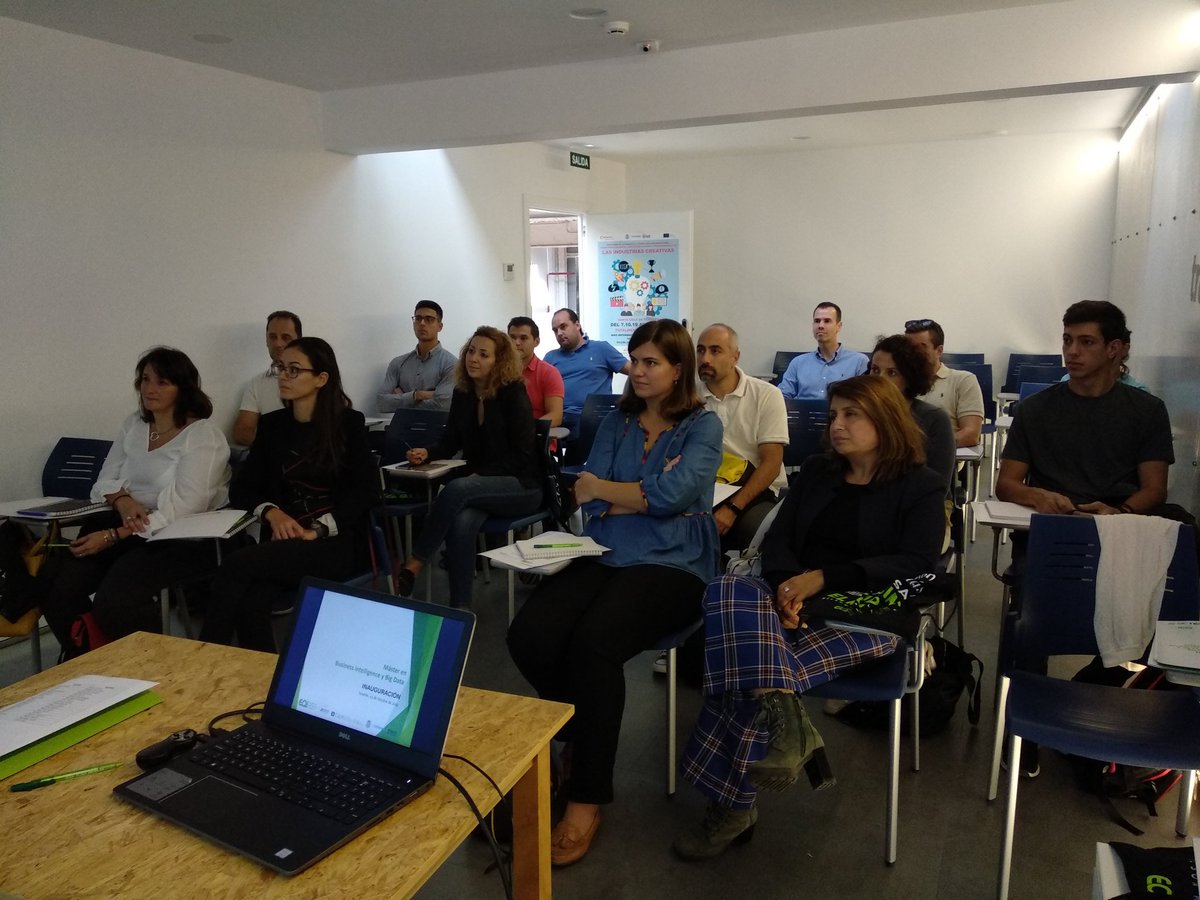 elenaclaros's tweet image. Inaugurando Máster de Business Intelligence y Big Data en Tenerife. Bienvenidos a la cuarta edición del programa. #mbigdata @eoi @INtechTenerife