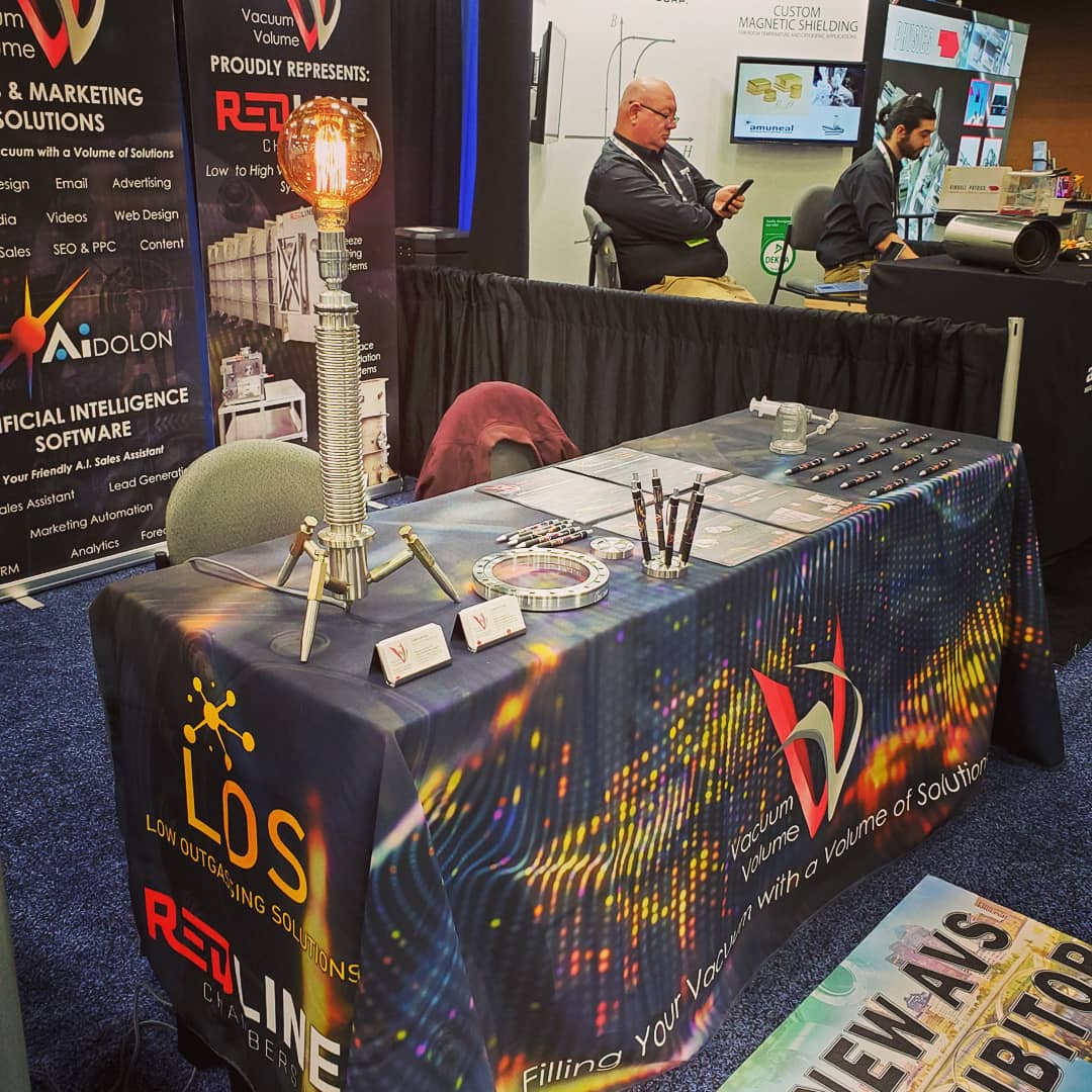 VacuumVolume's tweet photo. Day 2 of the AVS exhibition! Stop by booth 205! #vacuumtech #AVS66 #vacuumtechnology #vacuumscience #physics #VacuumVolume #redlinechambers #losvacuum #tardigrade #XHV #ultrahighvacuum #highvacuum #synchrotron #spacetech #tardigrades #tardigrademascot #waterbear #vacuumchamber https://t.co/OgdEjFQ1AH