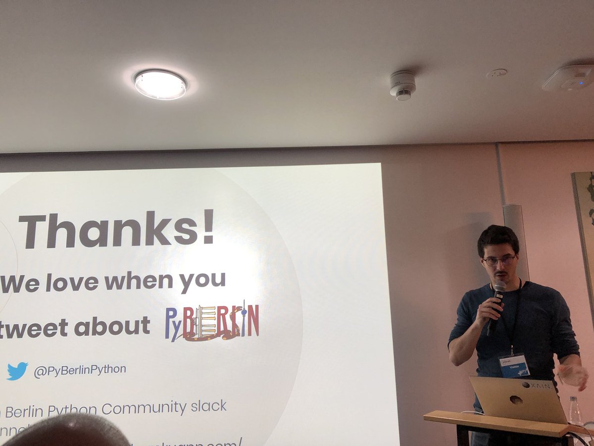 misterrios's tweet photo. At @PyBerlinPython wooooo! Thanks to Planet for sponsoring! #pyberlin https://t.co/ccqAYxtJ27
