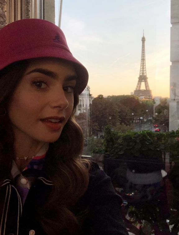 lilycollins's tweet photo. Room with a view. Sorry, I had to... https://t.co/dTvq4EDcxO