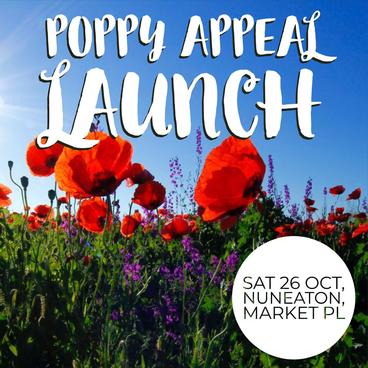 Say thank you to all of our service men and women, past and present, this weekend by supporting the #PoppyAppealLaunch 
✨ SAT 26 OCT ✨