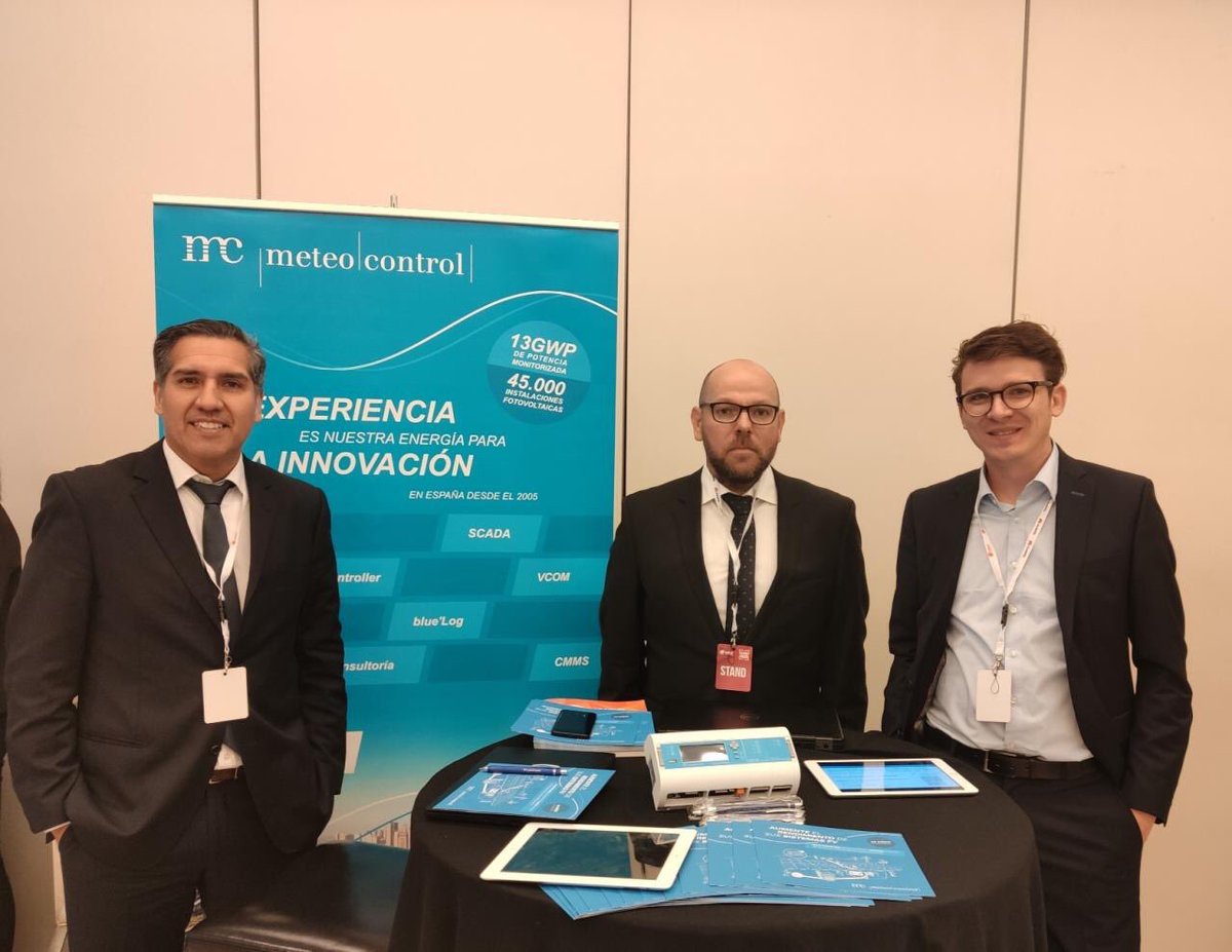 meteocontrol's tweet image. spaña ha vuelto! Estamos orgullosos de estar  en Madrid en el VI FORO SOLAR de la UNEF.
Hablemos sobre monitorización y control de  plantas fotovoltaicas y especialmente sobre autoconsumo.

#autoconsumo #gridcodecompliance #monitoring