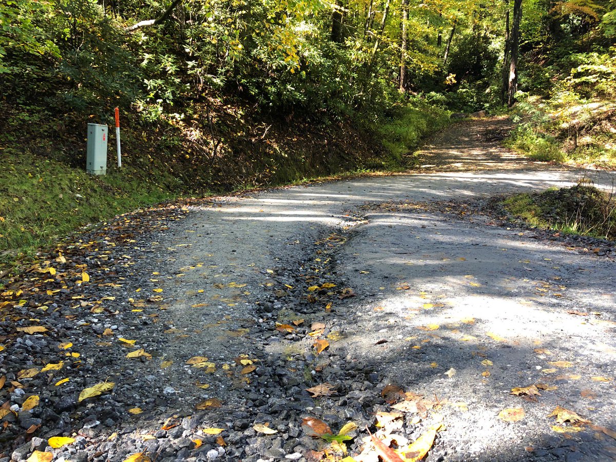 bookwalterbinge's tweet photo. MILL CREEK Update - The final timed segment on the Gran Route is packed and has very little loose gravel. Recent rain created some ruts and puddles that riders will need to dodge. Autumn provided the sunshine and amazing colors. https://t.co/Y945nBKCVR
