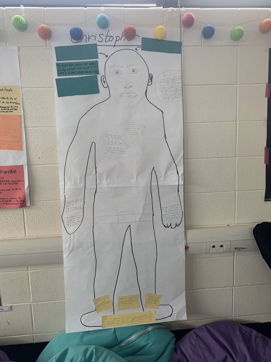 Aiello205's tweet photo. #BodyBio day in English I H - analyzing and snthesizing text evidence from our core novel to make inferences about the protagonist. https://t.co/McJbCNIQ3g