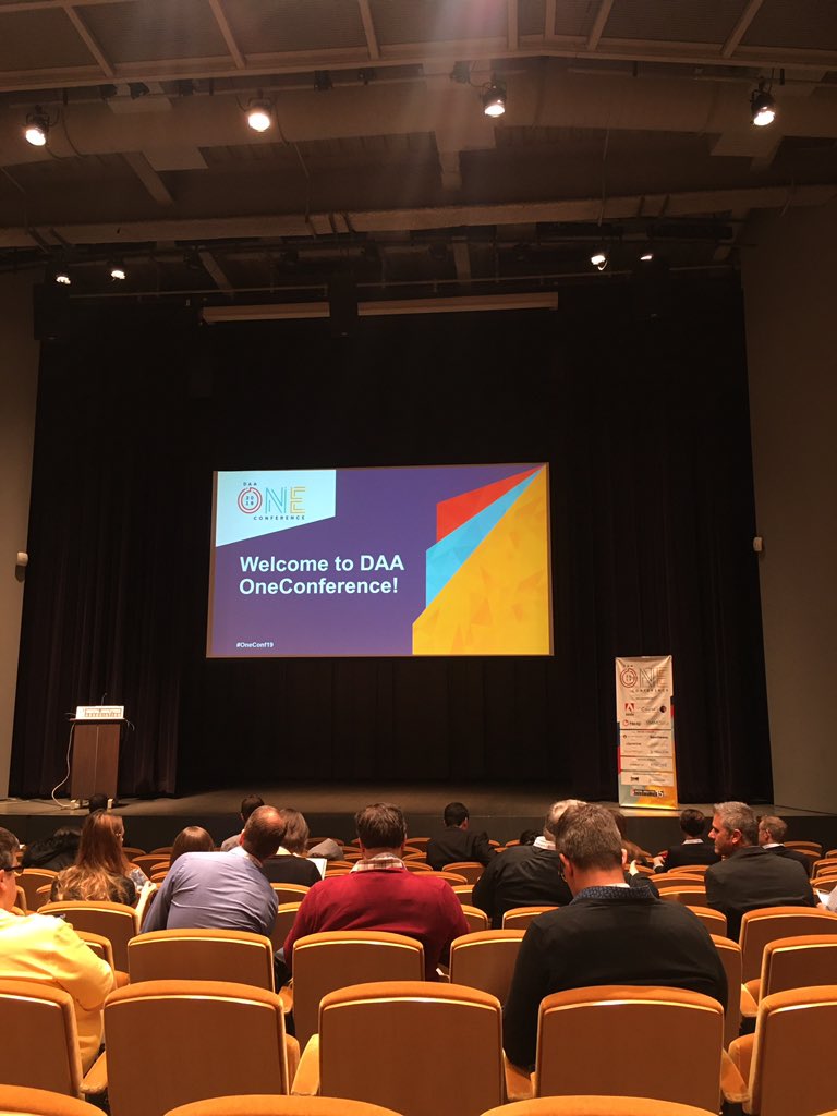 babs76_'s tweet photo. The highly anticipated #OneConf19 is about to begin! #analytics #data #digitalmarketing https://t.co/6CVRjVAYFl