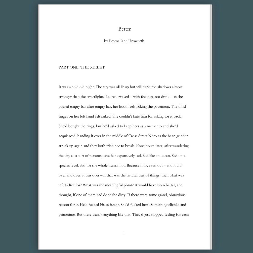 What_Liam_Said's tweet photo. Here’s the first page of @emjaneunsworth wonderful short story Better, written especially for a new collaboration with us. The 3 chapters of the story will each individually accompany our next 3 videos. 
Read the 1st chapter here 👉  https://t.co/QCNsa8qEem https://t.co/jhmOhOW4O1