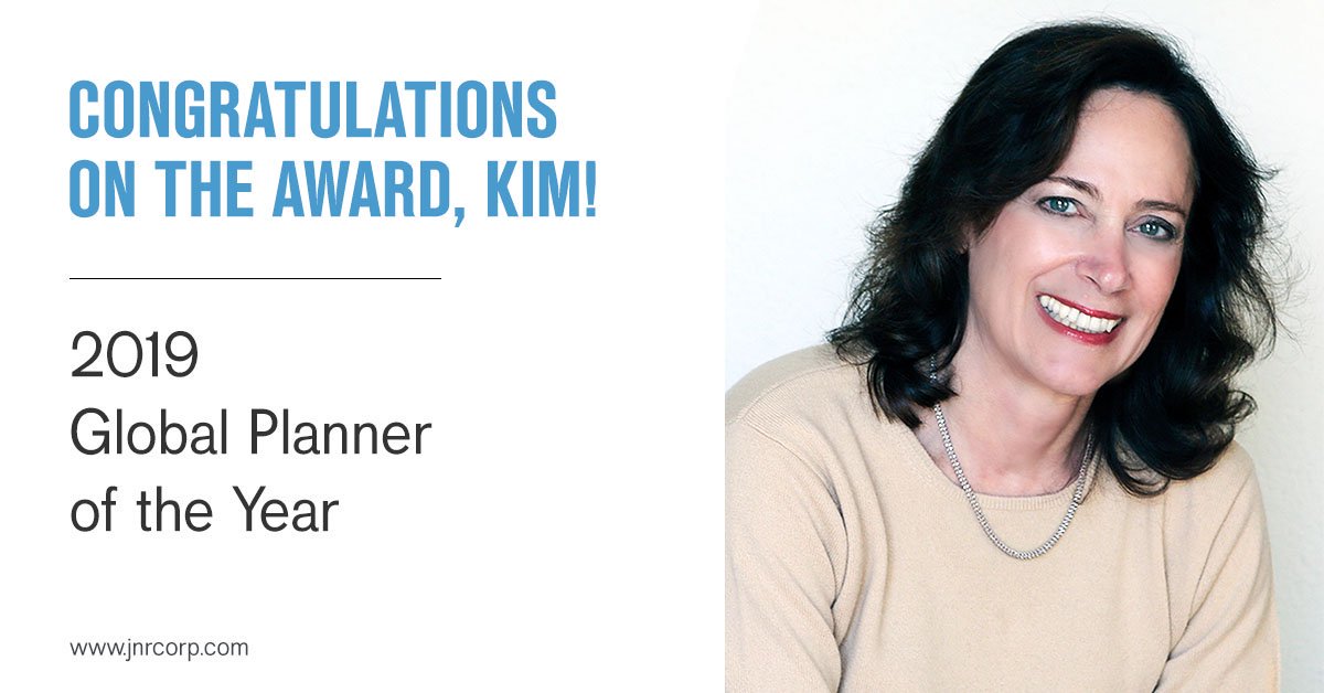 JNR_Inc's tweet photo. JNR is very happy to announce that Kim Hester, Vice President of Sales at JNR, won the 2019 Global Planner of the Year award at a recent Global DMC event. We would like to congratulate Kim on this great accomplishment and are proud of all her hard work. Cheers, Kim! https://t.co/9m05cvfVjP