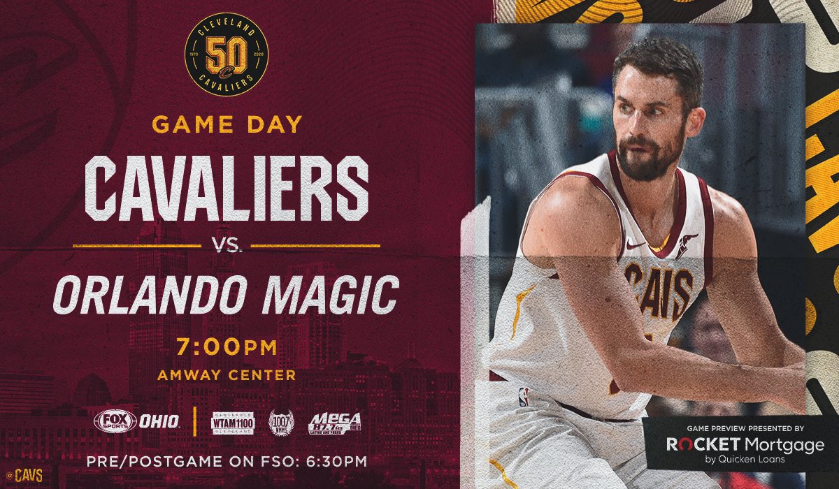 cavs's tweet photo. Our 50th season tips off tonight in Orlando!

#CavsMagic PREVIEW: https://t.co/EANz42Uppy

#BeTheFight https://t.co/Wrxow0ZqDL